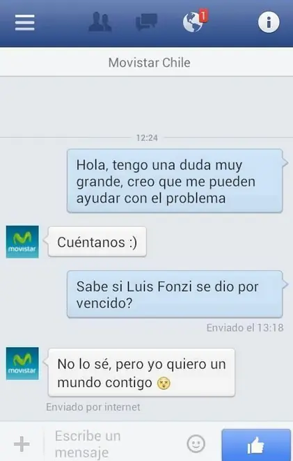 Conversaciones graciosas de face paralospibes
