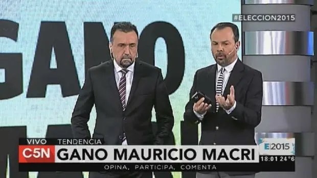 Disfrutalo, C5N anunciando "Macri" el nuevo presidente