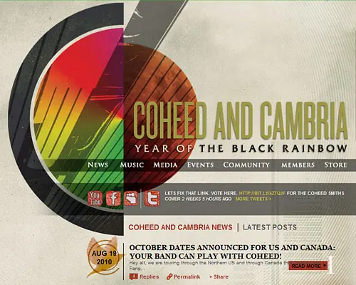 Top 40 Mejores Webs de Bandas de Rock Top 40 Mejores Webs de Bandas de Rock