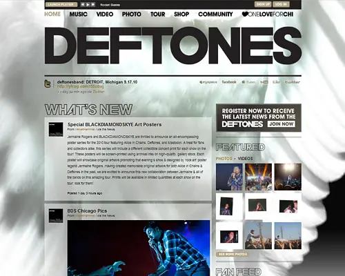 Top 40 Mejores Webs de Bandas de Rock Top 40 Mejores Webs de Bandas de Rock