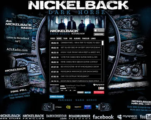 Top 40 Mejores Webs de Bandas de Rock Top 40 Mejores Webs de Bandas de Rock