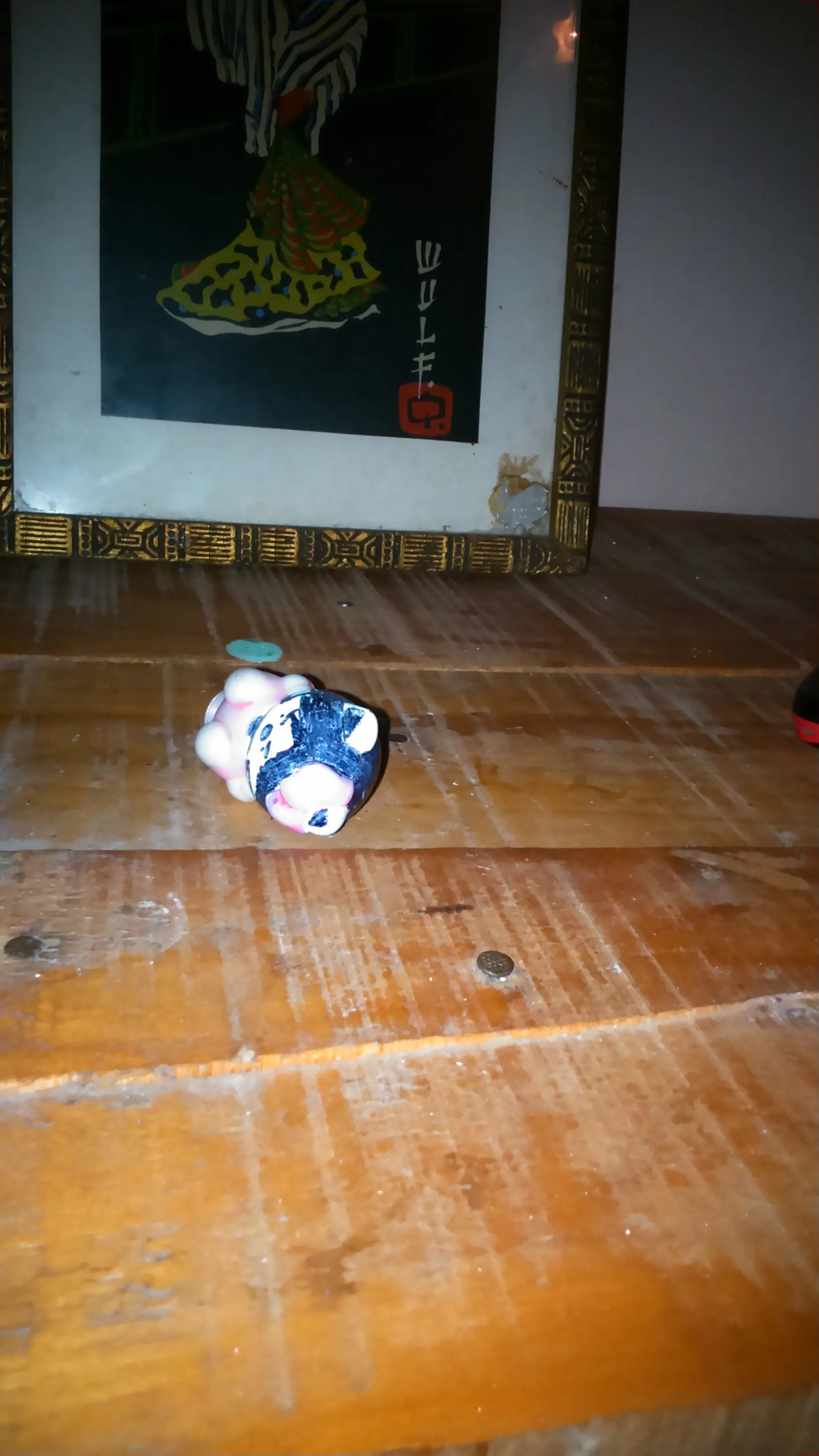 Encontre a mi gatita Kitty despuntando la noche