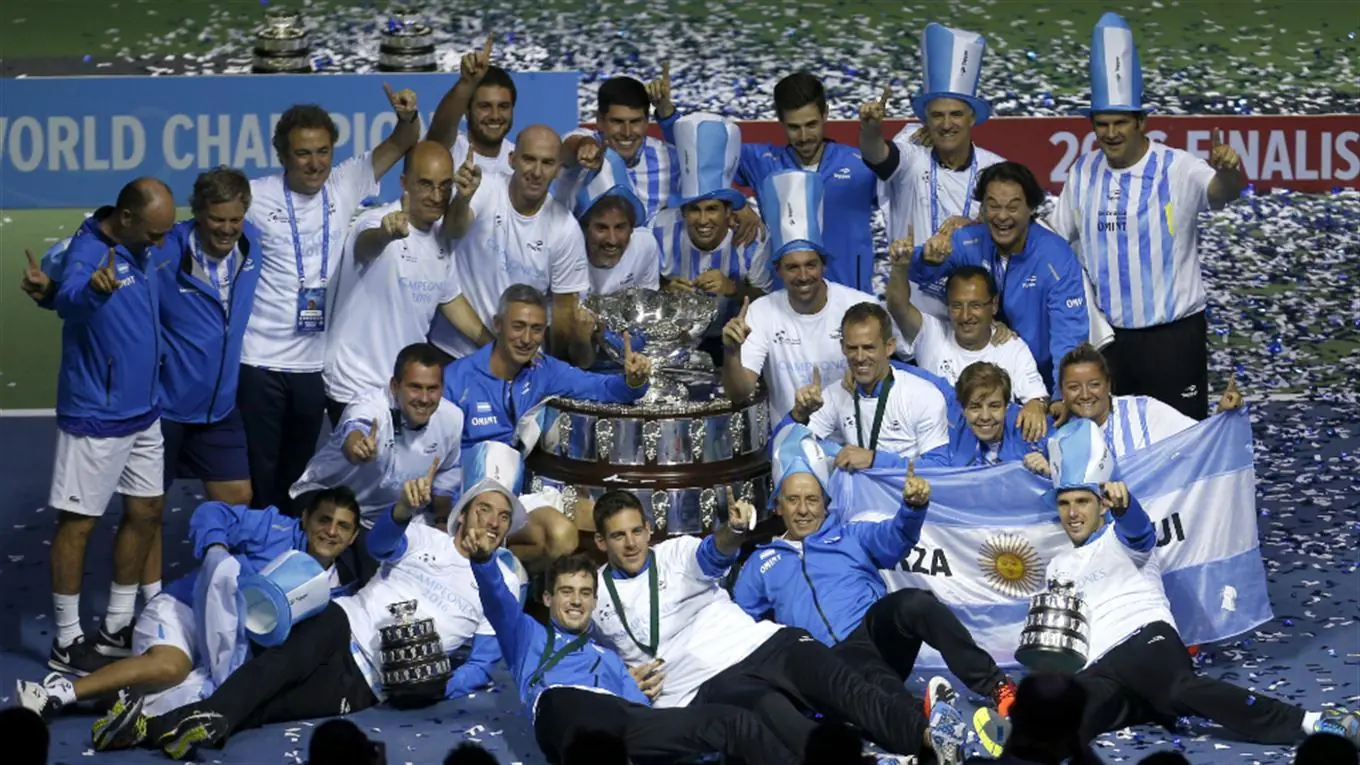 Asi Festejó Macri con Juliana la Copa Davis