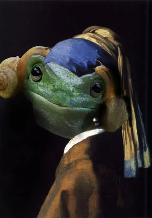 Esta rana está igualita a la Princesa Leia…