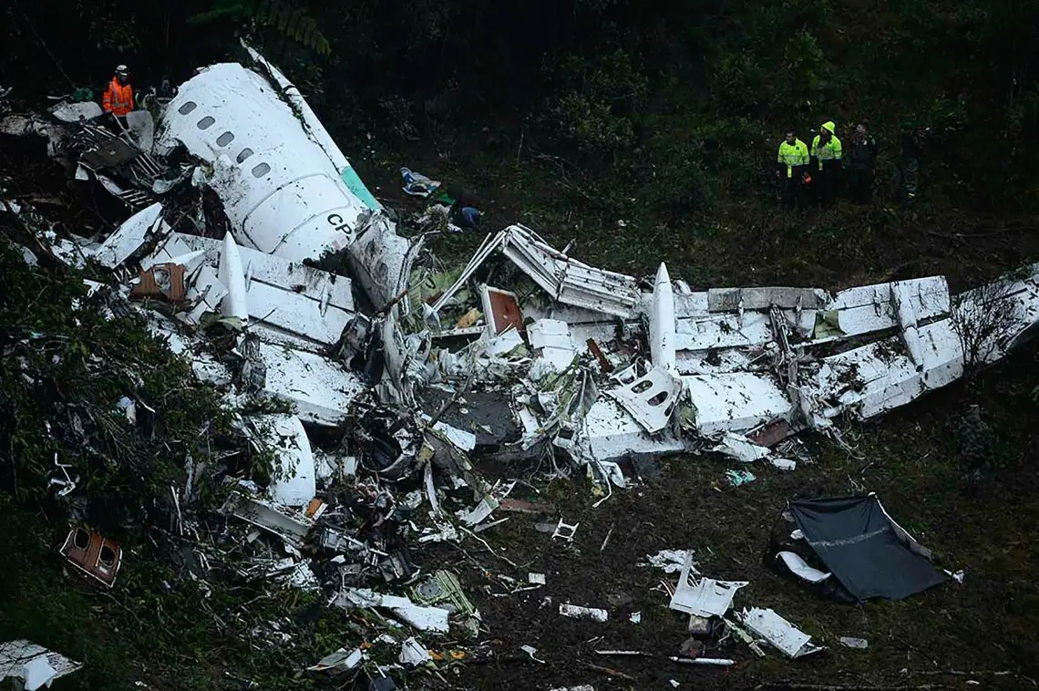 Homenaje a los futbolistas de Chapecoense