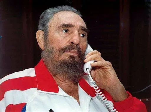 Broma telefonica a Fidel Castro