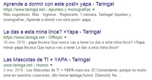 la vieja taringa