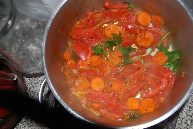 Comida Chilena. Caldillo de Congrio