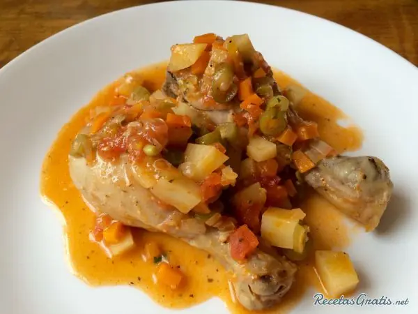 Receta de Pollo a la cazadora Receta de Pollo a la cazadora