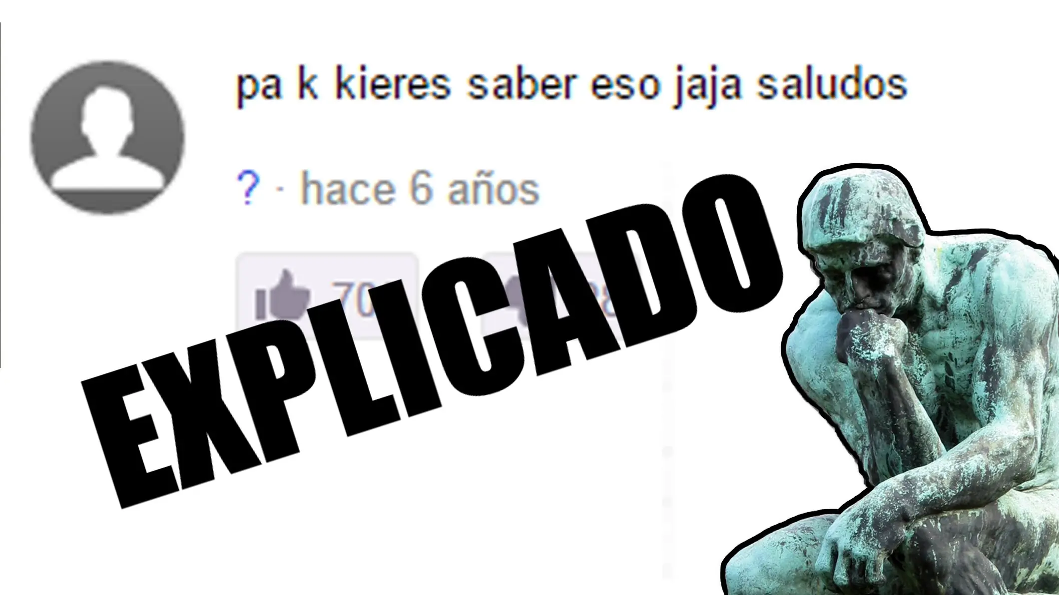 Origen "pa k kieres saber eso jaja saludos"