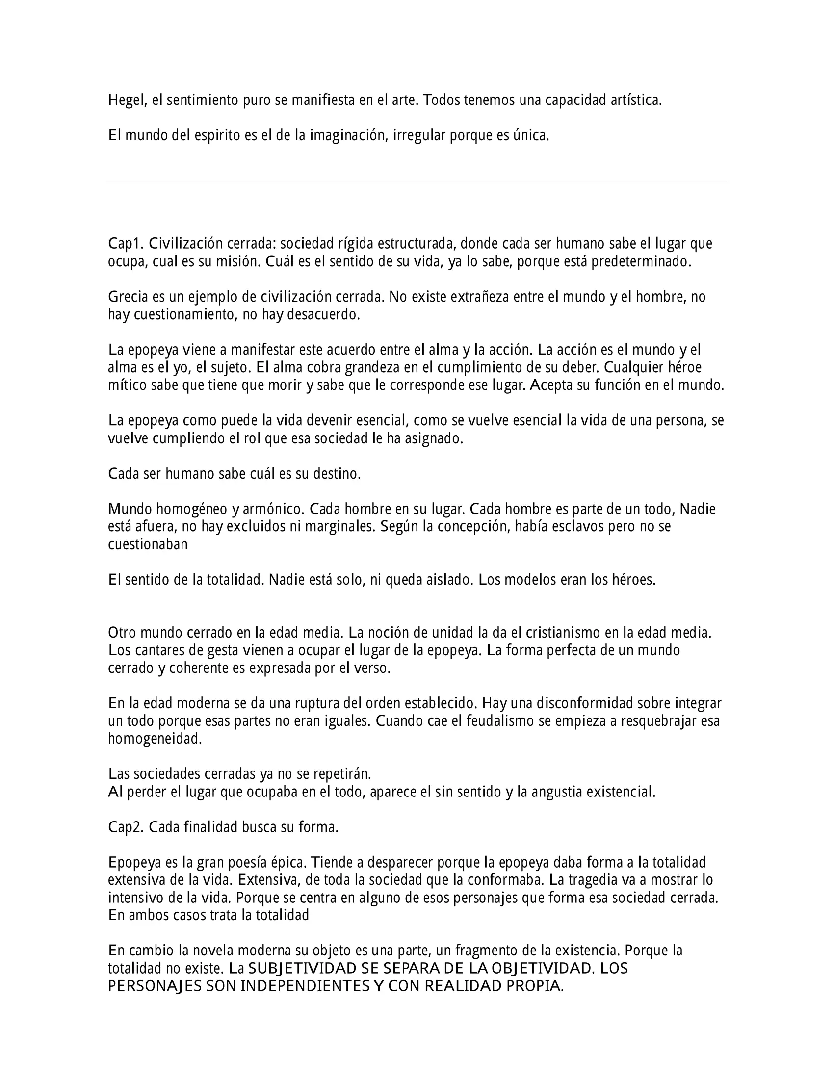 Teoria de la Novela