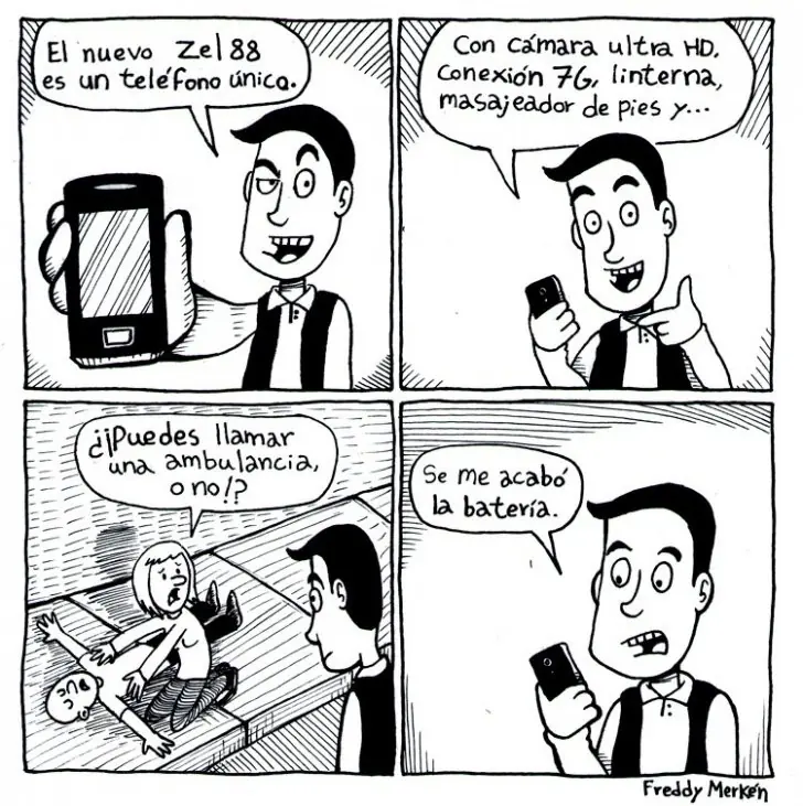 Comics de Freddy Merkén: Pasá a reírte lince
