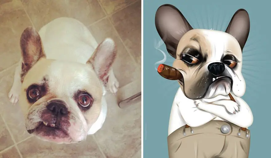 Artista dibuja mascotas según la descripción de los dueños