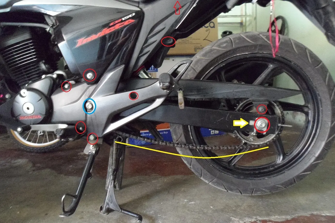 Cambiar kit de arrastre Honda invicta