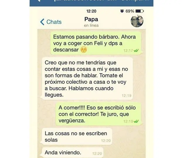 Cuando el autocorrector del móvil te caga la vida