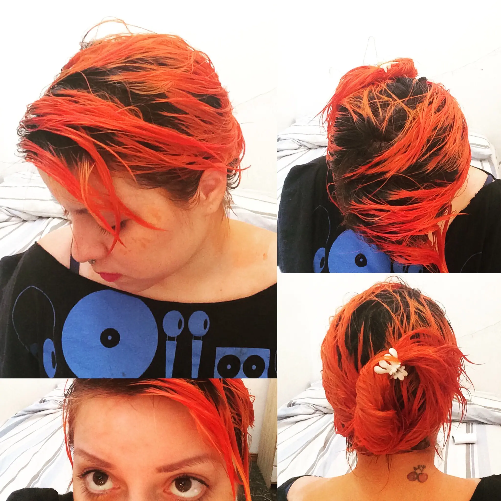 pelo naranja