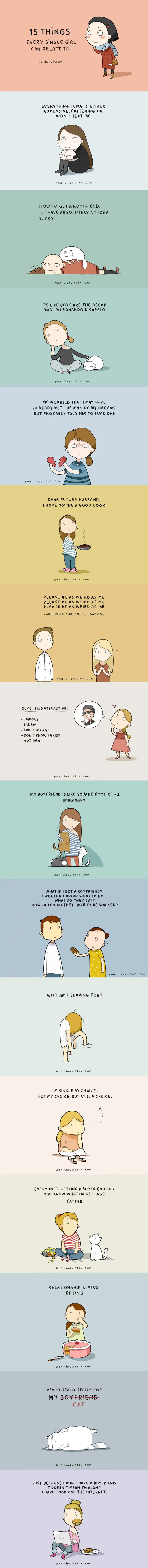 15 Cosas de mujeres solteras