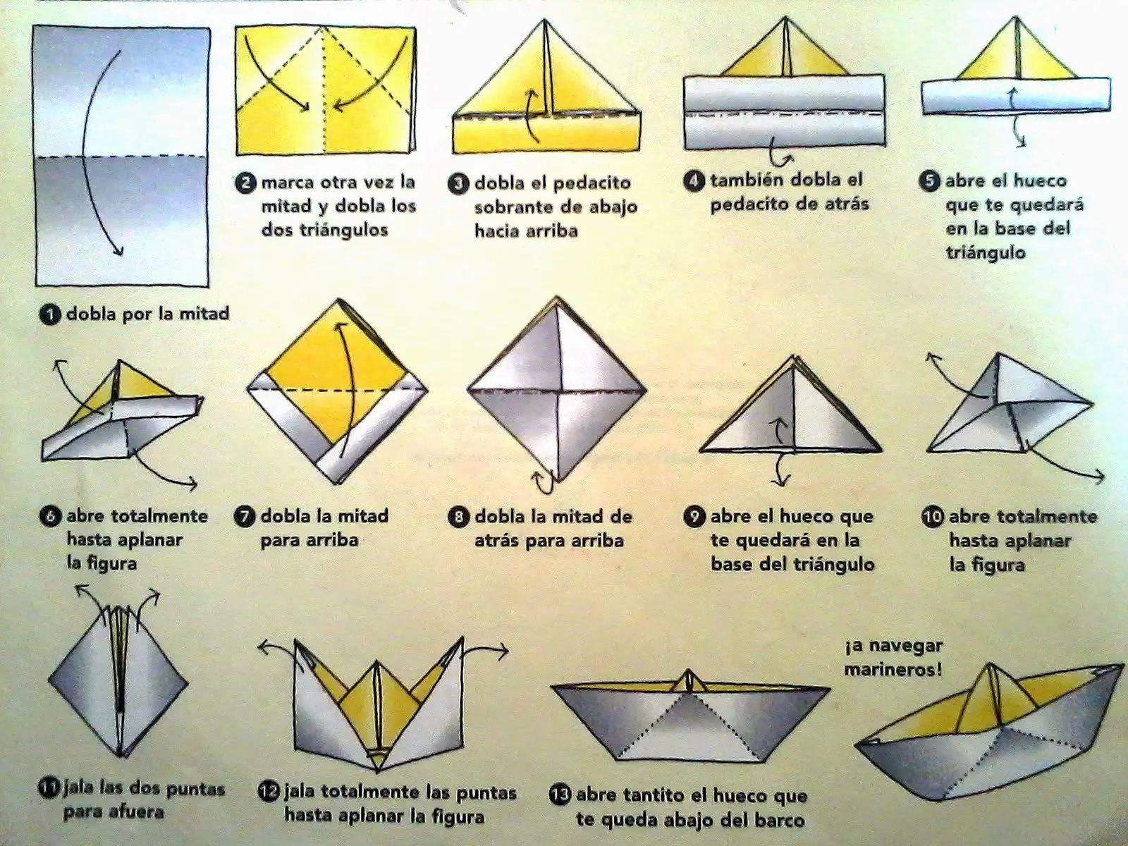 Convertí tu hoja de papel en un barco de papel en este post!