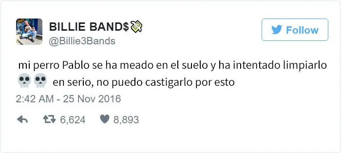Este perro se hizo pis en el baño de un amigo y...