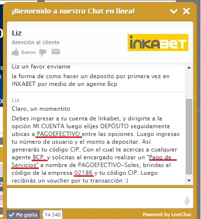 ¿Como Depositar en INKABET?