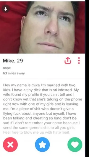 Su esposa le descubrió la cuenta de Tinder y se vengó