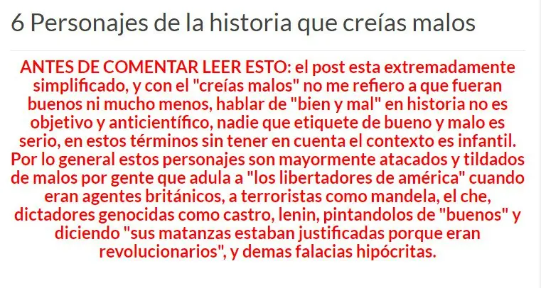 6 Personajes Históricos que creías malos