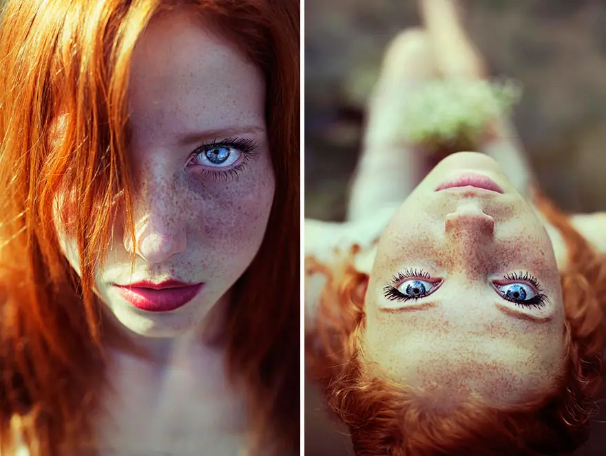 Hermosas pelirojas con pecas