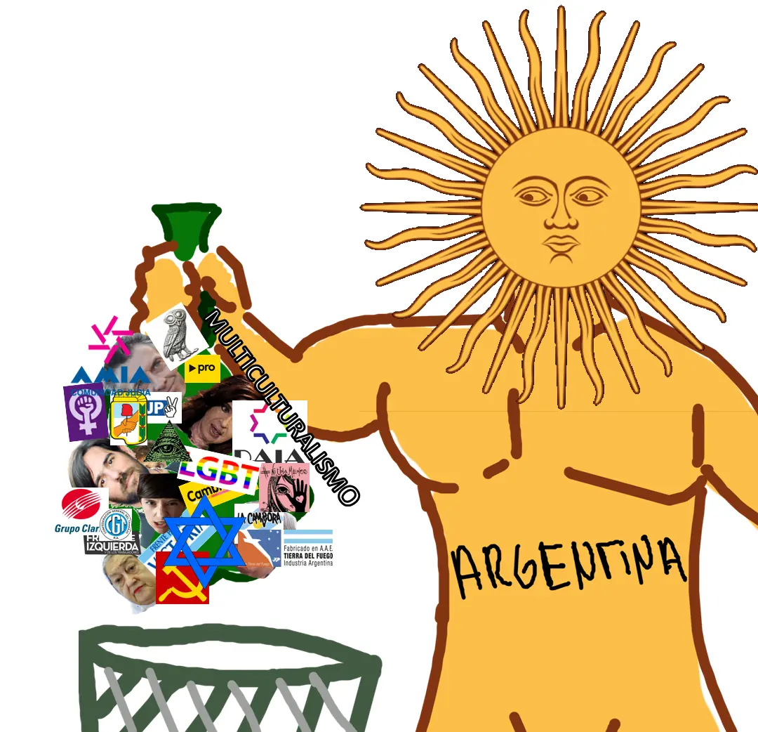 Dibuje a la Argentina dando limpieza y te lo muestro