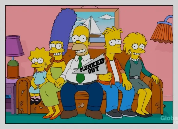 Cómo se verían Los Simpson si envejecieran año con año