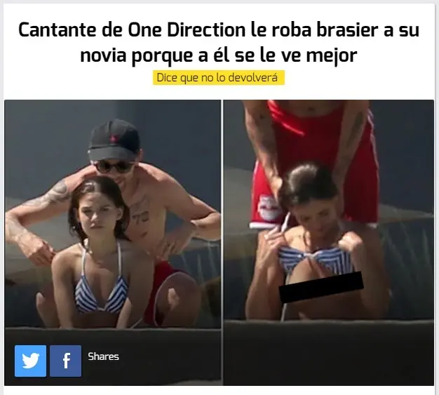 Cantante de One Direction le roba brasier a su novia por...