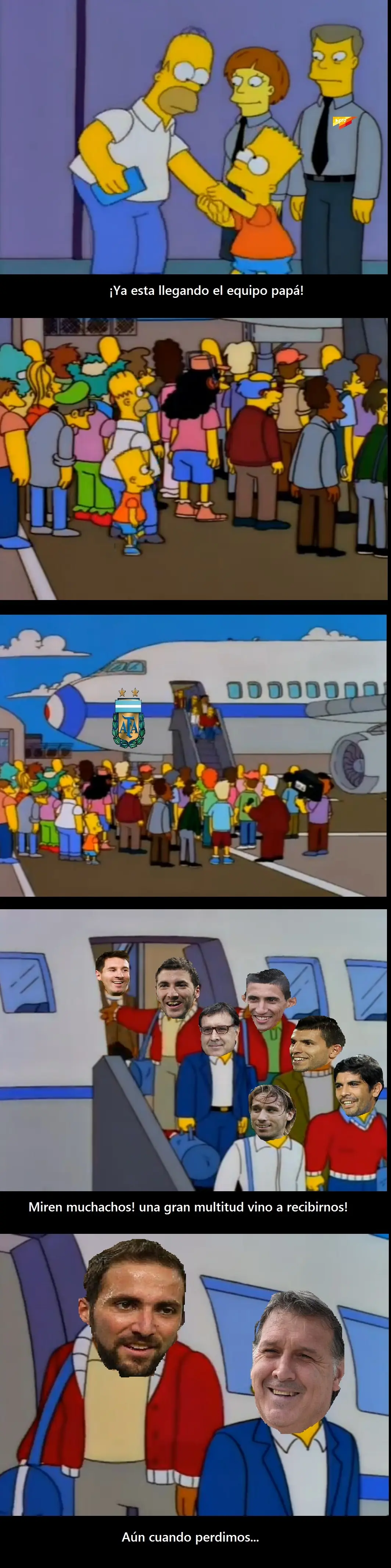 Los Simpson van a recibir a la Selección Argentina otra vez