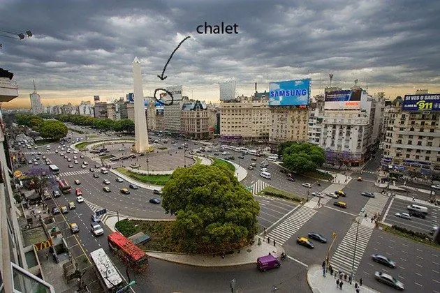 La historia del chalet con vista al Obelisco