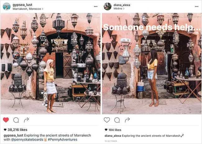 Pareja descubre a seguidor en Instagram que copia sus viajes Pareja descubre a seguidor en Instagram que copia sus viajes