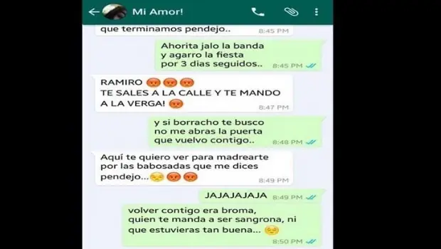 broma a su novia