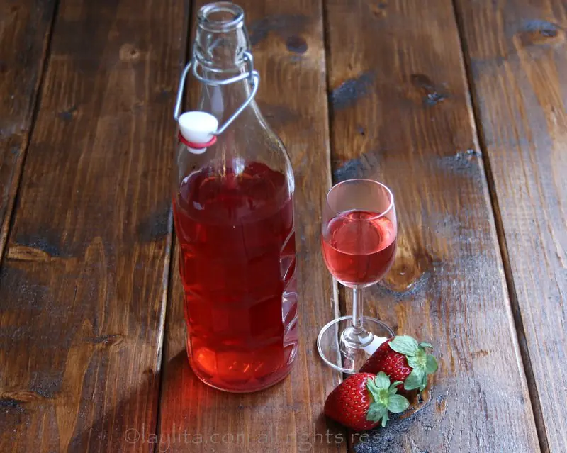Como preparar tequila de fresa o frutilla