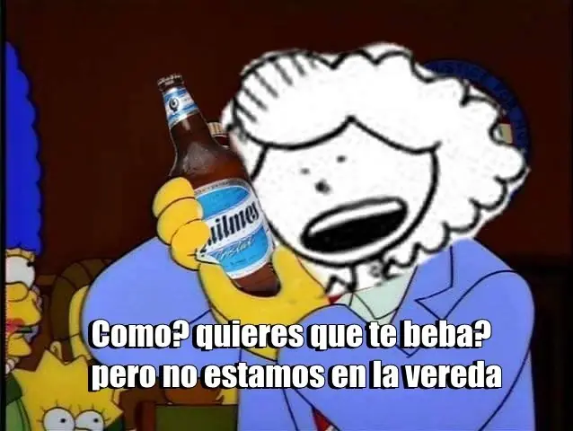 birrita en la vereda
