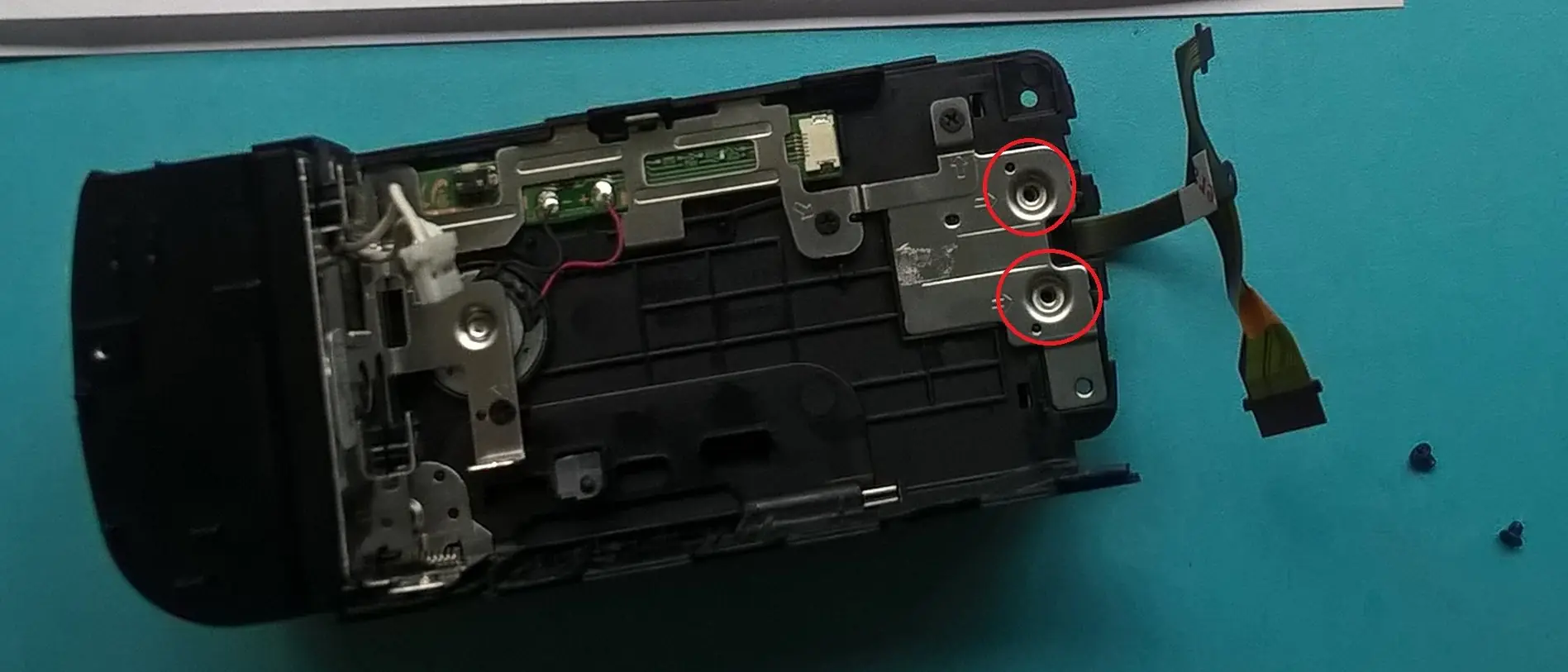 Reemplazar Display de Samsung HMX-F80