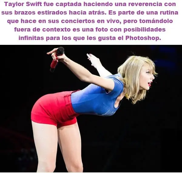 Épica batalla de Photoshop con foto de Taylor Swift