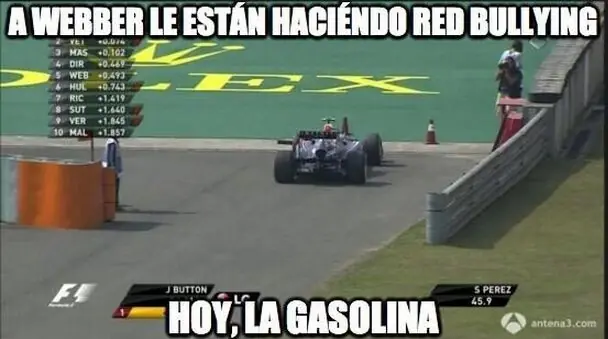 memes de Webber en el GP de China + gifs vs vettel