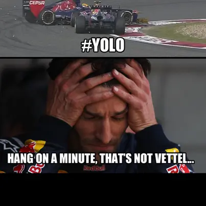 memes de Webber en el GP de China + gifs vs vettel