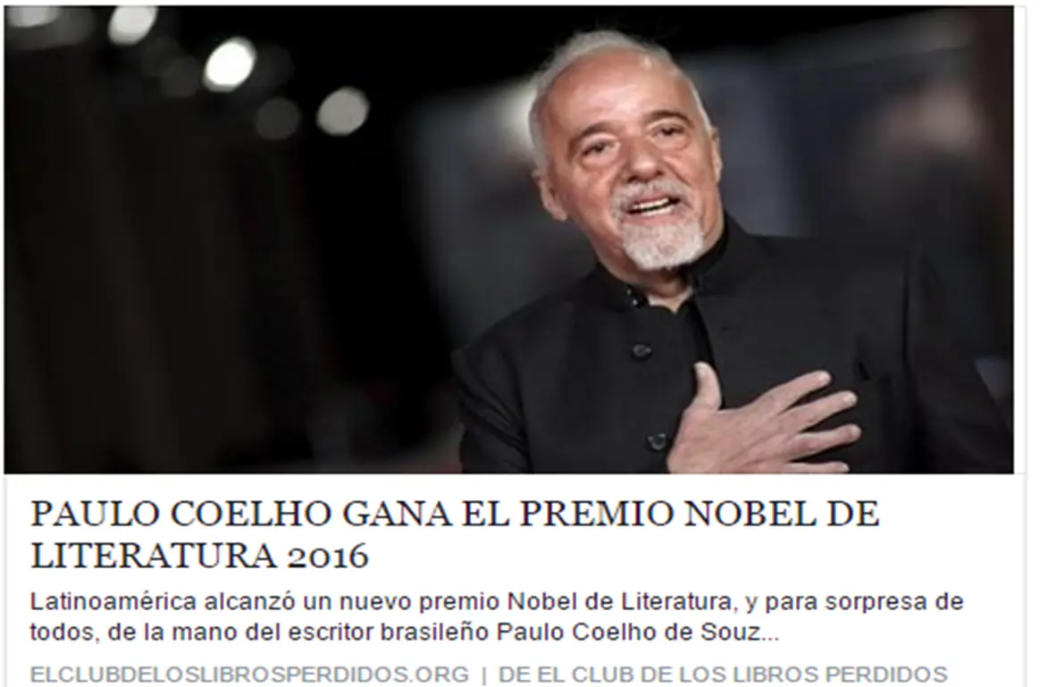 ¿Por qué Coelho nunca va a ganar el Nobel de literatura?