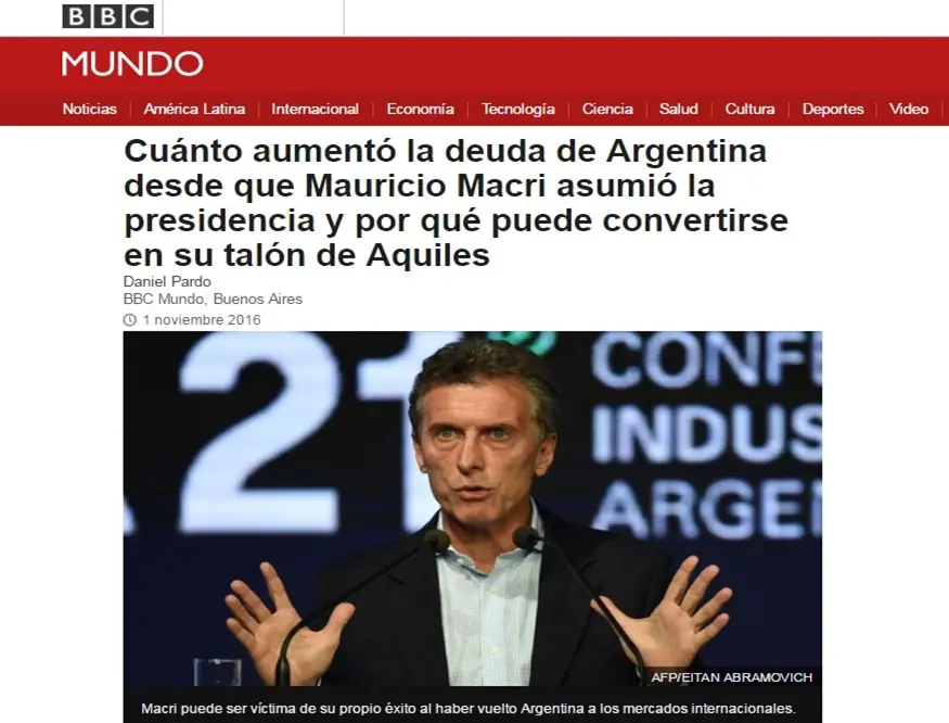 La BBC destróza a un Macri en caida libre