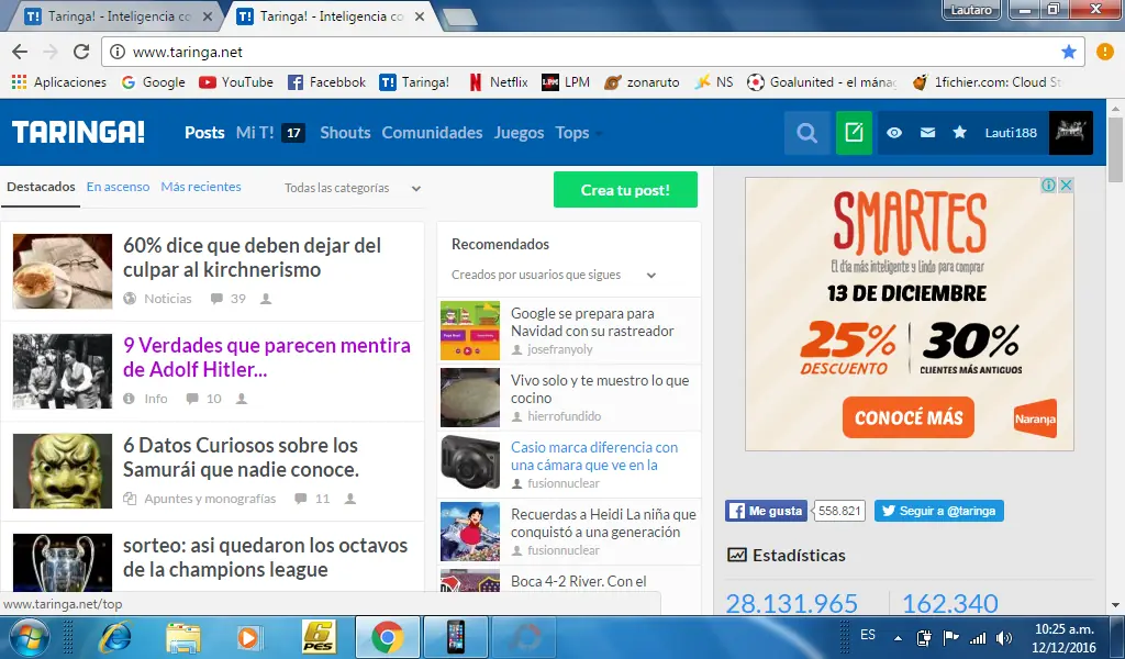 Sale desayuno y taringa! at morning papá