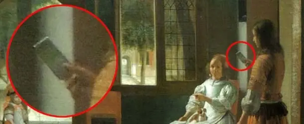 Un iPhone en una pintura de hace 350 años!! ¿Real?
