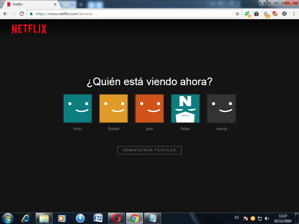 cuentas netflix