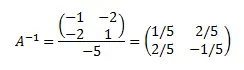 ejercicios de matriz inversa