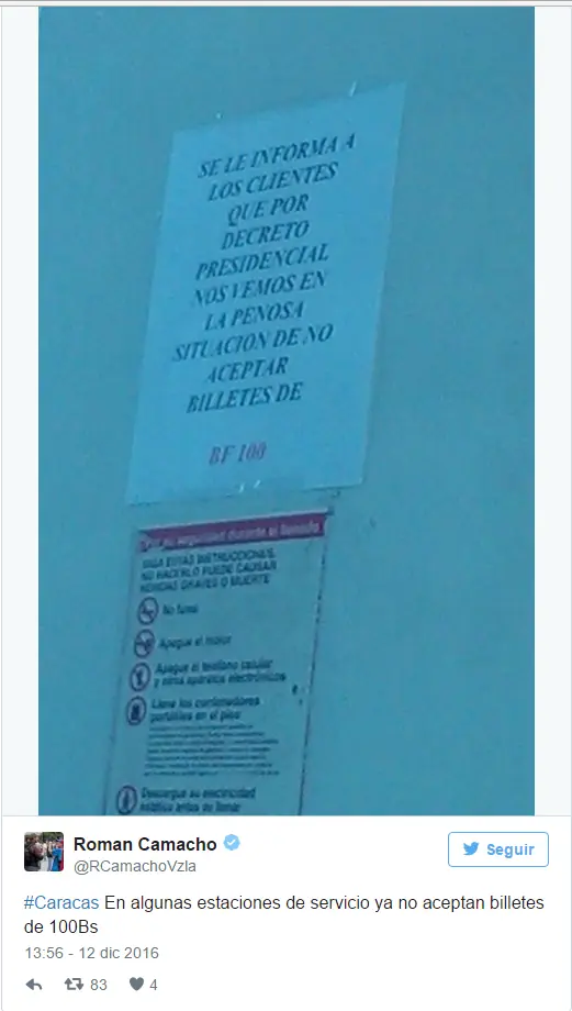Vzla:Inicio la pesadilla comercios no aceptan los billetes!!
