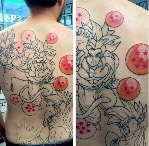 Pasá y mirá estos tatuajes de Dragon Ball