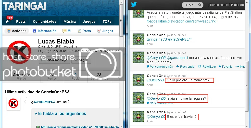 Clones y vendidos en taringa