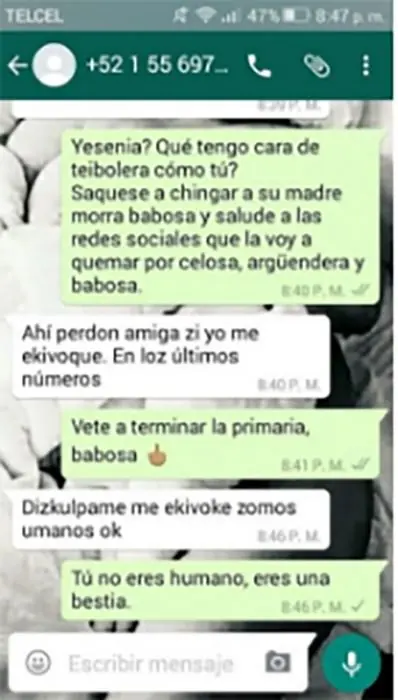 Personas que mandaron mensajes a números equivocados
